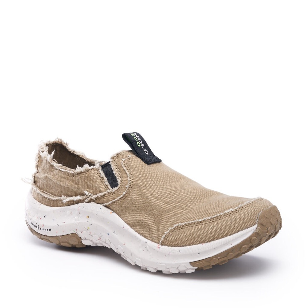 Men's Holo Canvas Lightweight Casual comfort Athena Slip-on Moc Tan Coyote